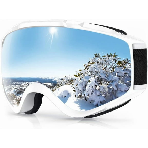 Ski Goggles OTG - Over Glasses Snow/Snowboard Goggles for Men, Women & Youth - 100% UV Protection