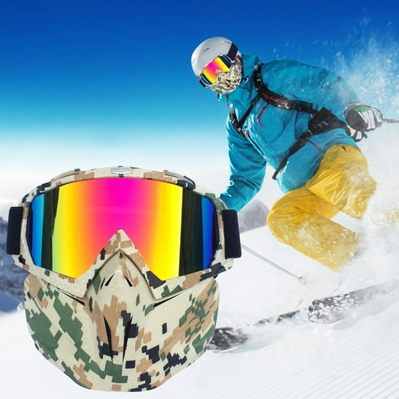 Ski Goggles, Snow Snowboard Goggles for Men Women Kids - UV Protection Foam Anti-Scratch Dustproof