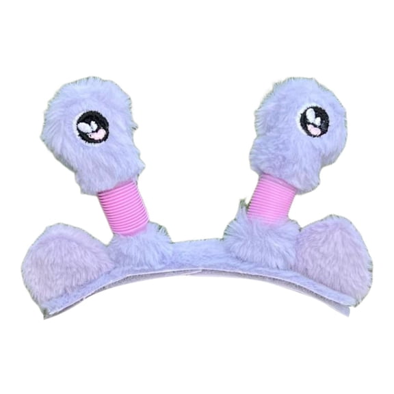 Ski Helmet Big Eyes Ears Foldable Polyester Lighted Decoration for Winter Outdoor Sports Adults Kids