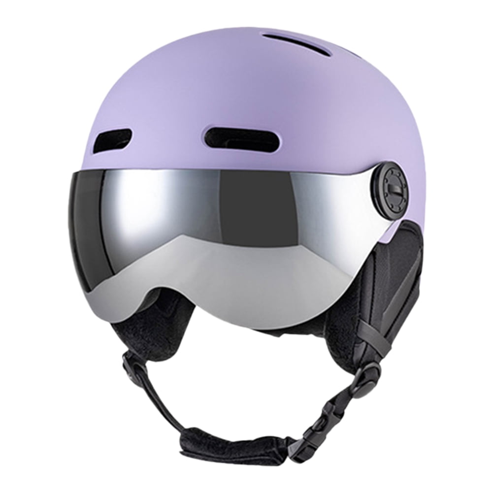 Ski Helmet Snow Helmet Lightweight with Ajustable Vents Removable Goggles Liner Ear Pads