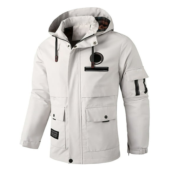 Ski Jacket Men Waterproof Warm Hooded Windproof Parka Raincoat Snow Coat Insulated Snowboarding Jacket Relaxed Fit Mens Winter Coat