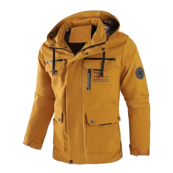 Ski Jacket Men Windbreaker Resistant Waterproof Parka with Hoodsnow Snowboard Coat Mountain Winter Warm Relaxed Fit Mens Jackets