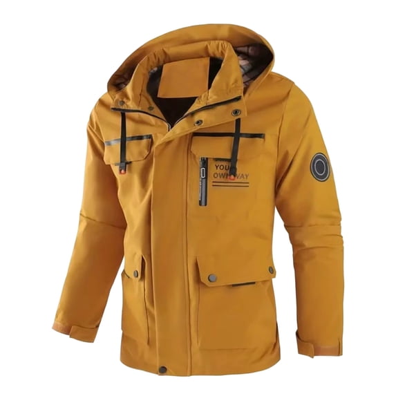 Ski Jacket Men Windbreaker Resistant Waterproof Parka with Hoodsnow Snowboard Coat Mountain Winter Warm Relaxed Fit Mens Jackets