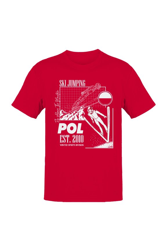 Ski Jumping Poland 2010 Design Men's T-shirt
