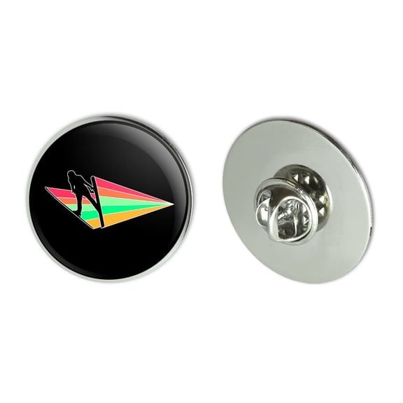 Ski Jumping Rainbow Metal 1.1" Tie Tack Hat Lapel Pin Pinback