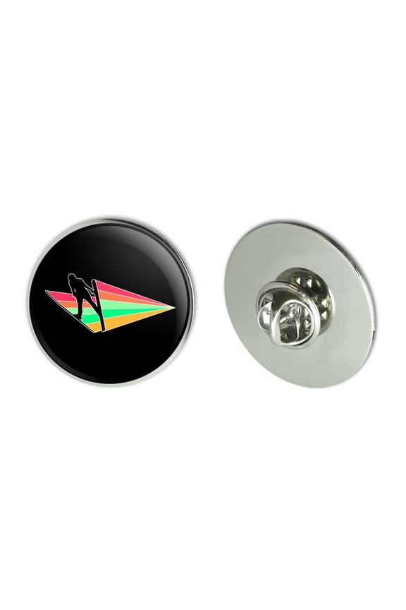 Ski Jumping Rainbow Metal 1.1" Tie Tack Hat Lapel Pin Pinback