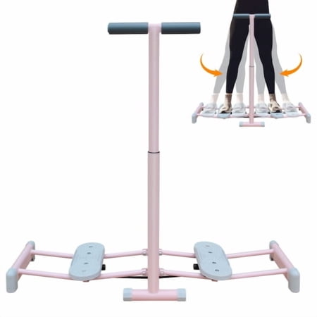 Ski Machine Foldable, Simulated Ski Trainer with 4-Level Adjustable Non-Slip Pedal Armrest, Pelvic Floor Muscle Trainer for Home