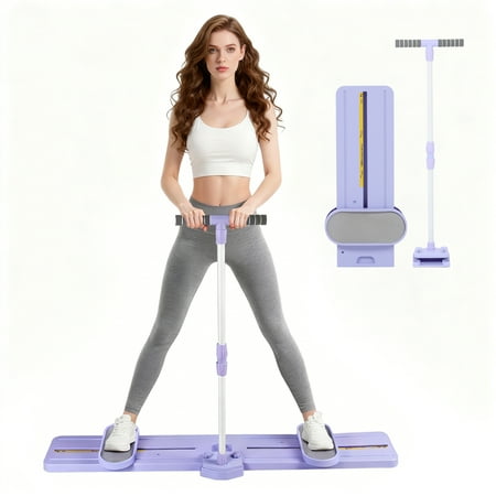 Ski Machine - Ski Simulator Exercise Machine,Multifunctional Cardio Machines for Home Exercise,Training & Fitness,Effectively Work Out for Legs/Thighs/Glutes(Purple)