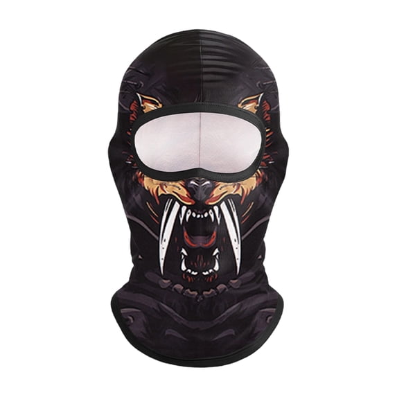 Cat Riding Animals Ski Mask 3D Cat Ski Mask Balaclava Face Men Women for Outdoor Cute Full ...