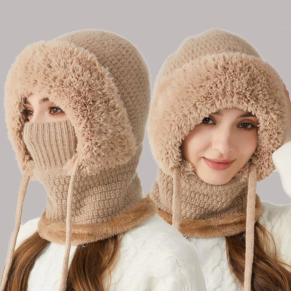 Ski Mask, Balaclava for Men and Women, Windproof Face Mask Winter Warm Neck Cover for Extreme Cold Weather, Breathable Thermal Face Mask Neck Warmer Scarf Helmet Hood, 1 Pcs, 13.8x9.1"