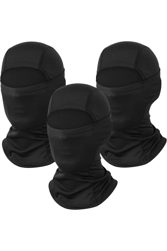 Ski Mask Balaclava Sun Protection Mask Cooling Breathable | UPF 50+ 3 Pack UV Mask for Work Cycling Skiing Snowboarding, Full Cover Mask for Sun, Thin Shiesty Mask Men Women