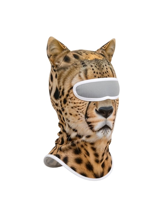Ski Mask Balaclava for Men Women 3D Animal Ear Ice Silk Windproof Face Mask Neck Gaiter for Cycling Skiing Halloween Outdoor Activities