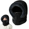 thumbnail image 1 of Ski Mask Balaclava for Women,Winter Full Face Mask Hooded Scarf for Cold Weather,Warm Fleece Head Cover Neck Warmer(Black), 1 of 9