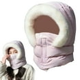 thumbnail image 1 of Ski Mask Balaclava for Women,Winter Full Face Mask Hooded Scarf for Cold Weather,Warm Fleece Head Cover Neck Warmer(Pink), 1 of 9