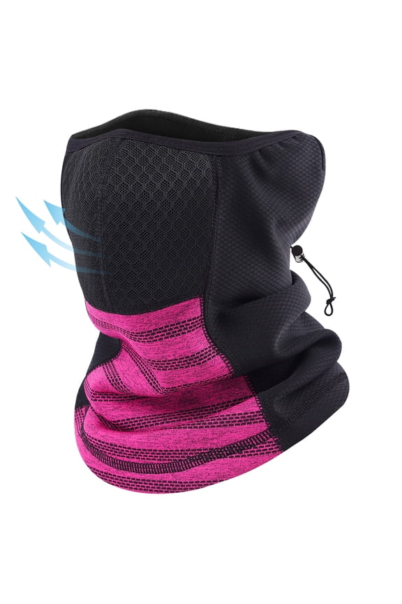 Winter Masks for the Cold Thermal Ski Mask Windproof Face Mask Outside Working Face Shield Rose Red