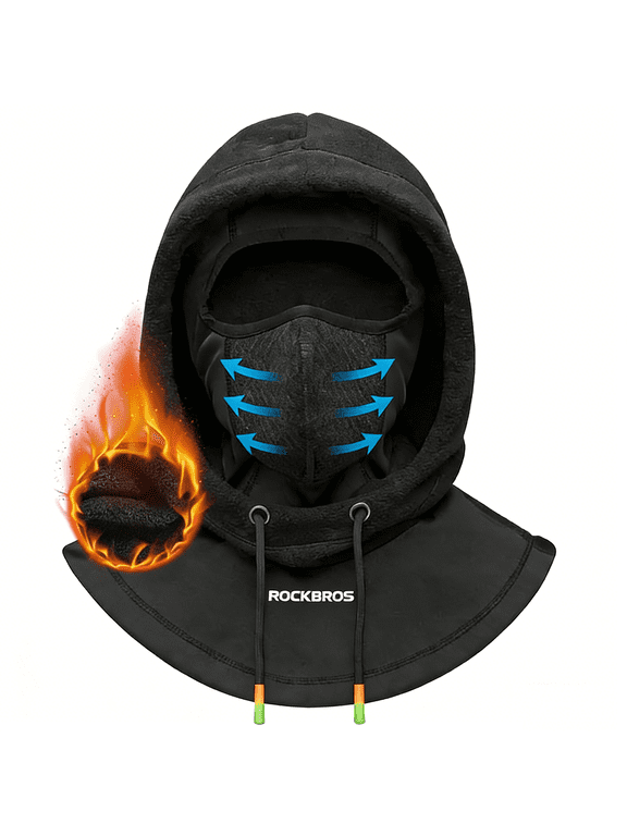 Winter Balaclava Ski Mask Hood Hats Fleece Face Mask Men Women Warm Face Cover Cold Fleece Head Covers Cycling Riding Outdoor Thickened Hood 3-dimensional Filter
