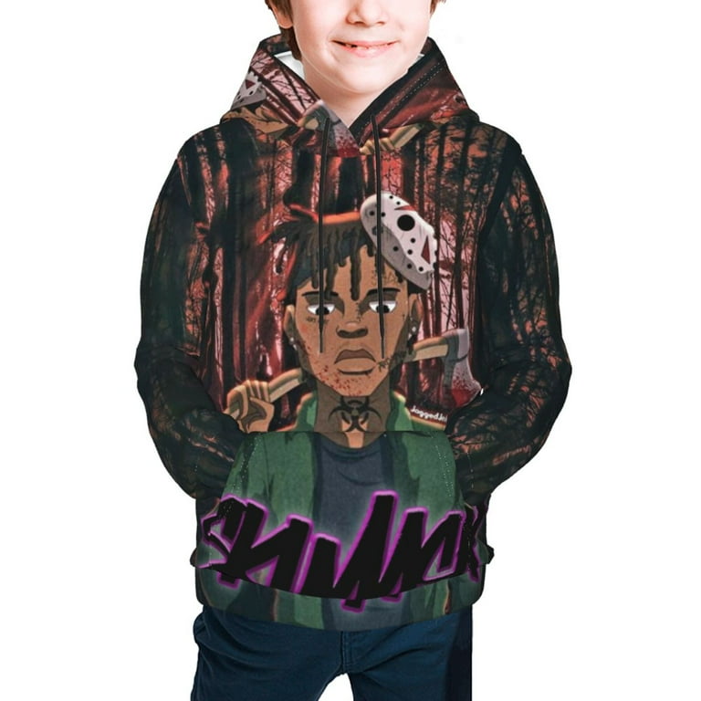 Ski Mask the Slump God Kids Hoodie 3D Print Sweatshirt Soft Pullover Hooded with Big Pockets Fans Gifts for Boys or Girls X Large Walmart