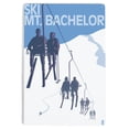 thumbnail image 1 of Ski Mt. Bachelor, Oregon, Ski Lifts (12x18 Aluminum Art, Indoor Outdoor Metal Sign Decor), 1 of 5