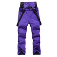 thumbnail image 1 of Ski Pants Waterproof Warm Outdoor Bib Insulated Ripstop Veneer Cargo Hiking Pants Womens Snow Pants Purple XL, 1 of 7