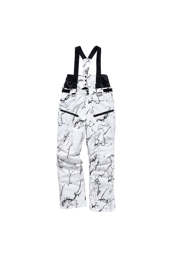 Ski Pants for Men and Women Winter Outdoor Windproof Warm Thick Shoulder Strap Waterproof Snow Suit Snowwear Trousers Ski Pants