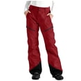 thumbnail image 1 of Ski Pants for Womens Waterproof Insulated Softshell Winter Windproof Hiking Snowboard Pants Pockets, 1 of 7