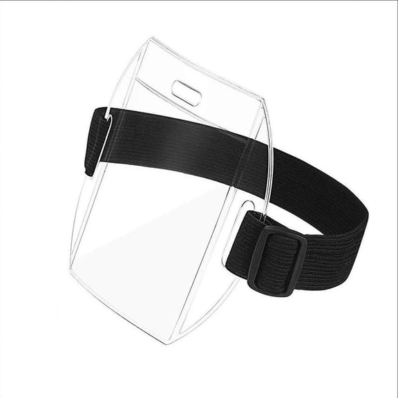 Ski Pass Holder Armband, Waterproof PVC Lift Ticket Badge Holder with Adjustable Strap, Snowboard Ticket Sleeve for Winter Sports