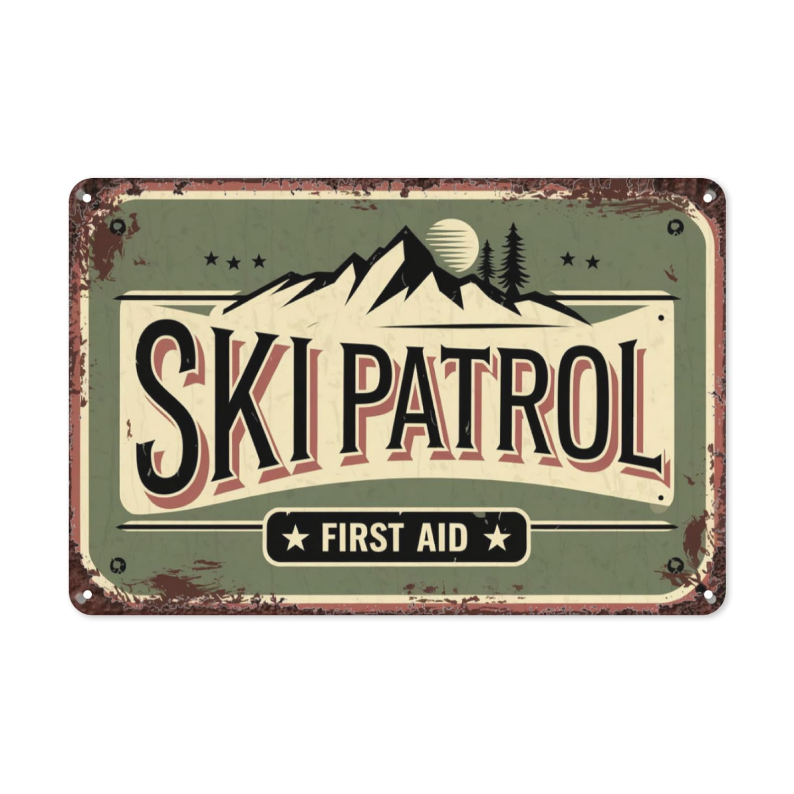 Photo inspiration: Gallery Detail: Ski Patrol Mountain Tree Sun Arrow Adventure First Aid Retro