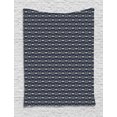 thumbnail image 1 of Ski Pattern Tapestry, Ski Club Lettering with Crossing Poles and Goggles Monochrome Design, Wall Hanging for Bedroom Living Room Dorm Decor, 40W X 60L Inches, Dark Blue Grey Ivory, by Ambesonne, 1 of 2