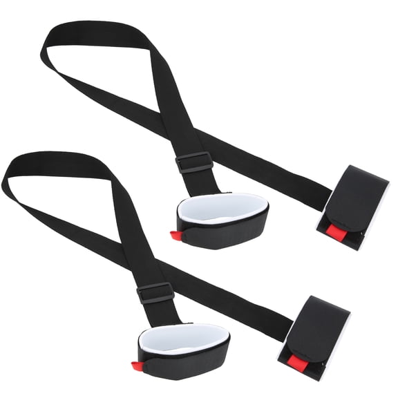 Ski Pole Carrier Strap, 2pc Set, 43.3in, Hands,Free Skiing, Reduces Arm Fatigue, Family Fun!