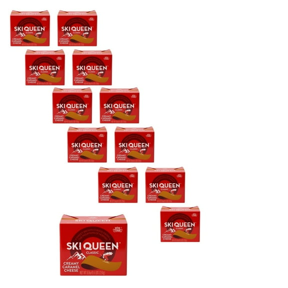 Ski Queen Gjetost Norwegian Cheese, 8.8OZ, 12 Pack