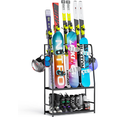 thumbnail image 1 of Ski Rack for Garage,Freestanding Snowboard Rack, Heavy Duty Steel Floor Stand Ski Organizer for Garage Basement, 1 of 7