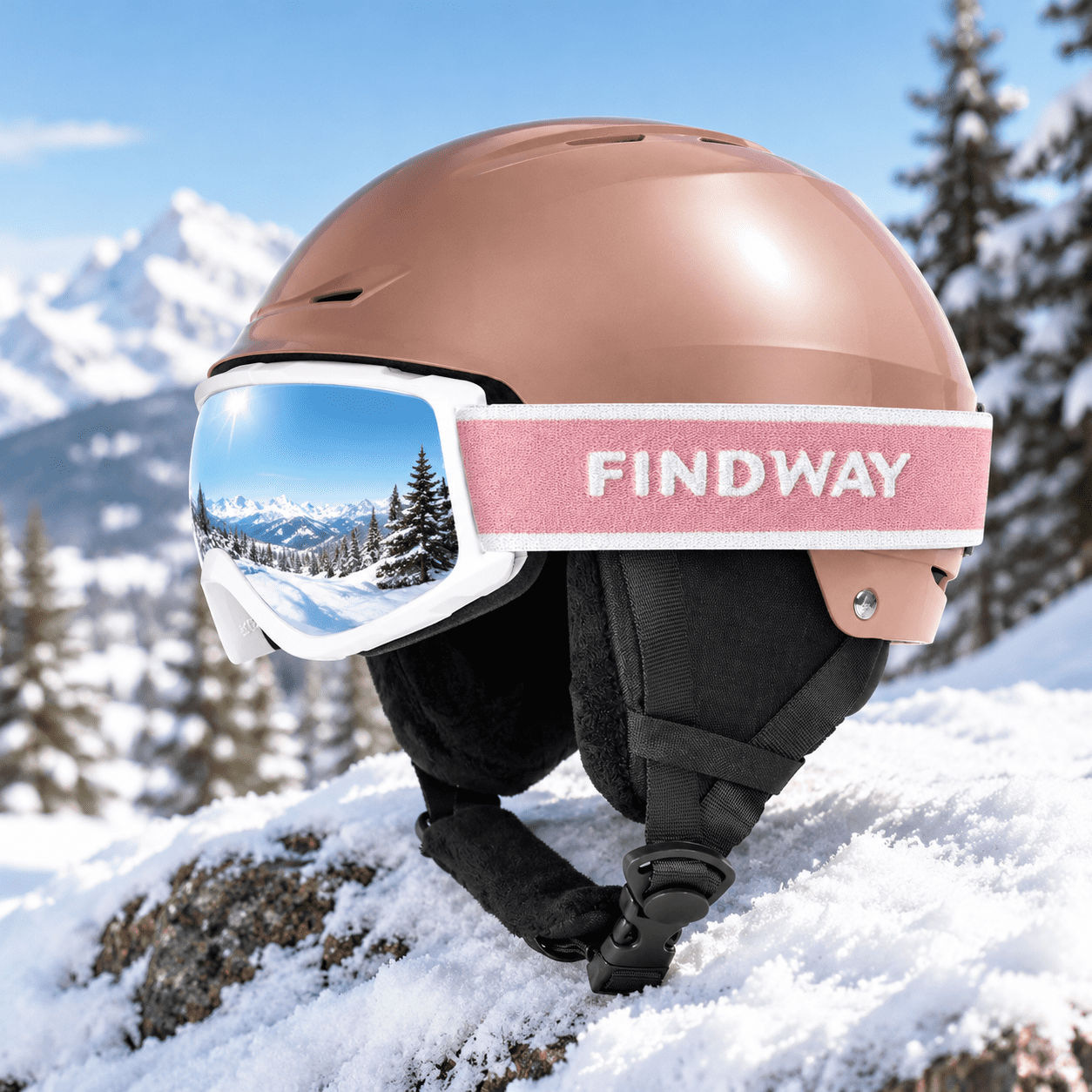 Ski Set Snowboard With Goggles For Adults [] Safety Durable Abs Shell ...