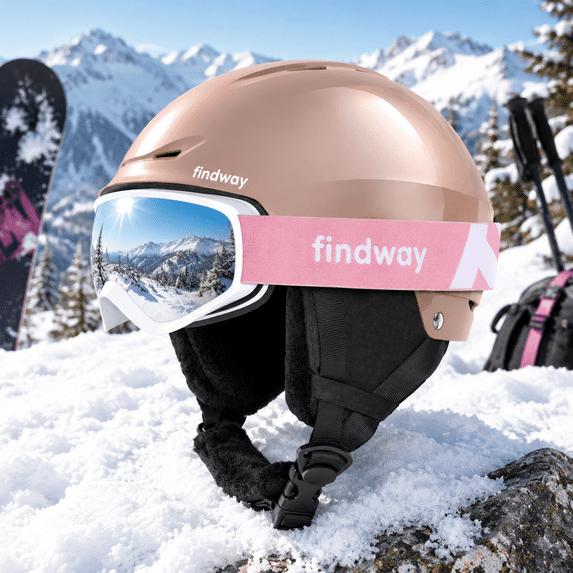 Ski Set Snowboard With Goggles For Adults [] Safety Durable Abs Shell ...