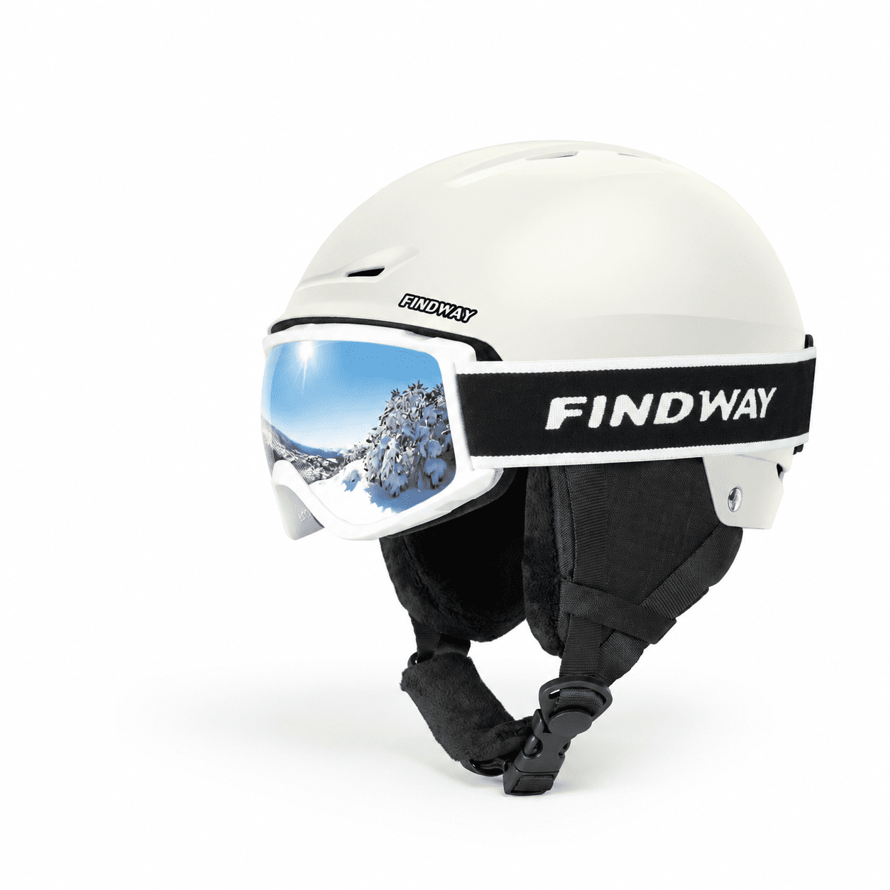 Ski Set Snowboard With Goggles For Adults [] Safety Durable Abs Shell ...