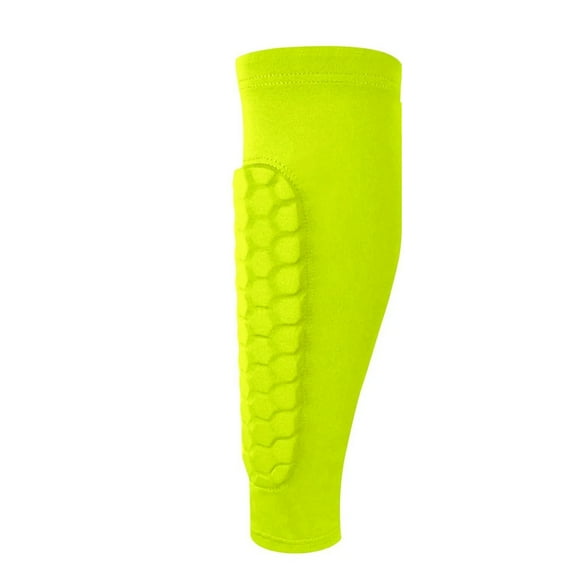 Ski Shin Guards, Ski Guard Socks, Shin Defender, Breathable Elastic Fit Conforms to The Leg Fluorescent Green L