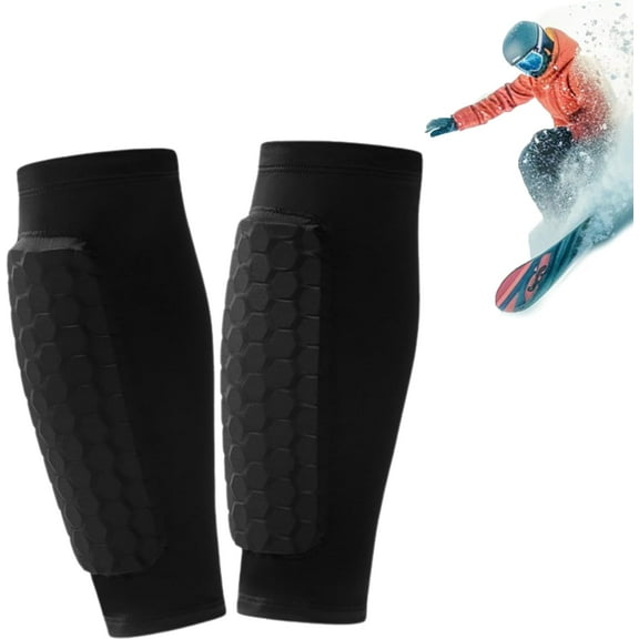 Ski Shin Guards, Ski Guards Socks, Breathable Elastic Anti-Collision Leggings for Skiing