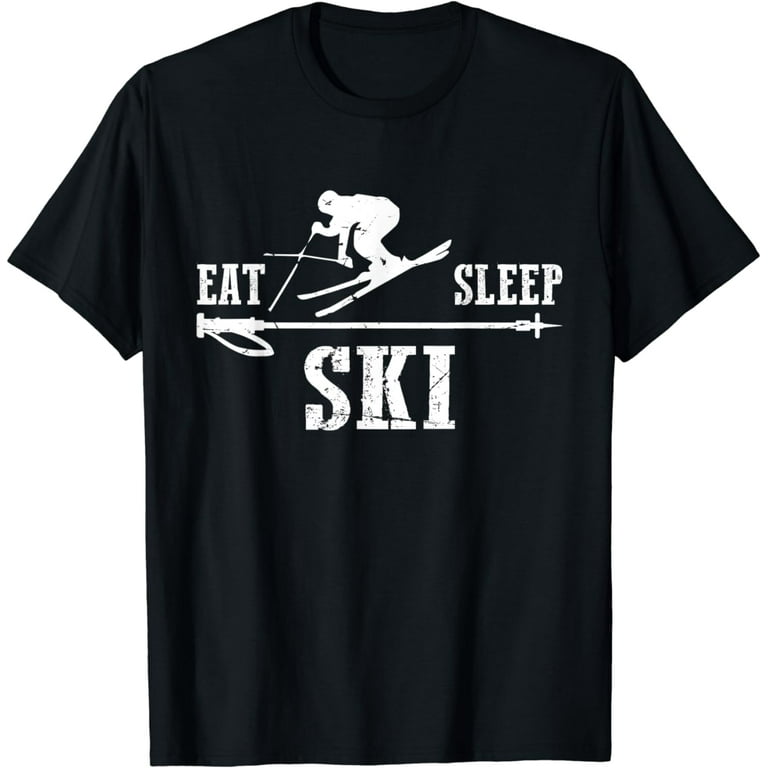 Eat, Sleep, Ski & Repeat | I Love Skiing All Day T-Shirt Eat, Sleep, Ski & Repeat | I Love Skiing All Day T-Shirt