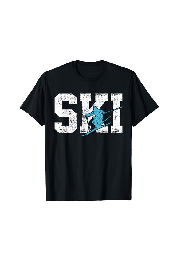 Ski Skiing Winter Vacation Gift T-Shirt