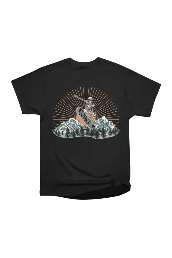 Ski Skull Funny Snowboarding Skeleton Design T-Shirt Tee Gift For Him Merch For Her Appare