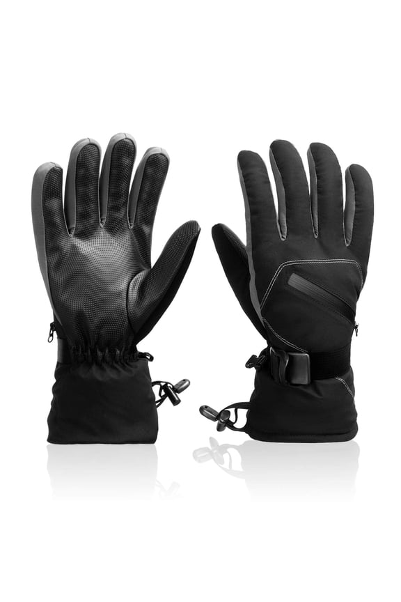 Winter Waterproof Ski Snow Warm Gloves for Women Men, Windproof Cold Weather Thermal with Touchscreen Fingers, for Running Driving Cycling Hiking Biking Outdoor Sports Daily Work