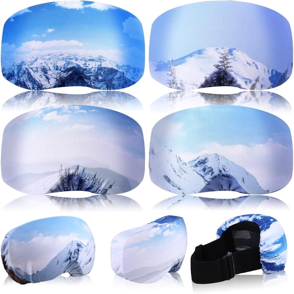 Ski Snowboard Goggle Cover Sleeve Microfiber Protective Lens Scratch Dust Protection for Travel