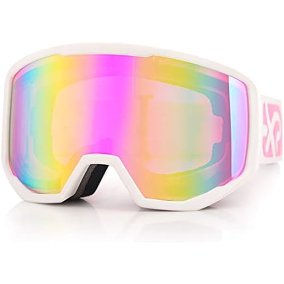 Ski/Snowboard Goggles for Men Women, OTG Snow Goggles Anti Fog UV Protection