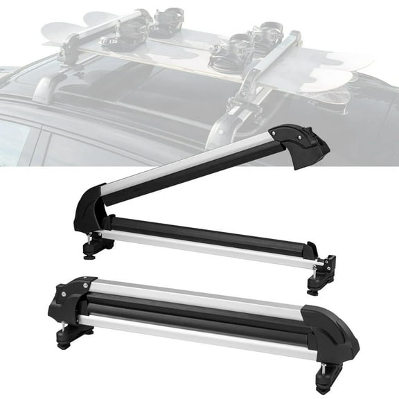 Ski Snowboard Roof Rack 31.7inch Universal Ski Rack for Car Roof with Lock
