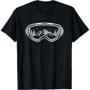 Ski Snowboard Shirts, Mountain Winter Snow Skiing T-Shirt