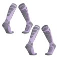 thumbnail image 1 of Ski Socks Outdoor Sports Thickened Mountaineering Socks Cold Weather Socks for Snowboarding, Snow, Winter, Thermal Knee-high Warm Socks, Hunting for women - purple, 1 of 7
