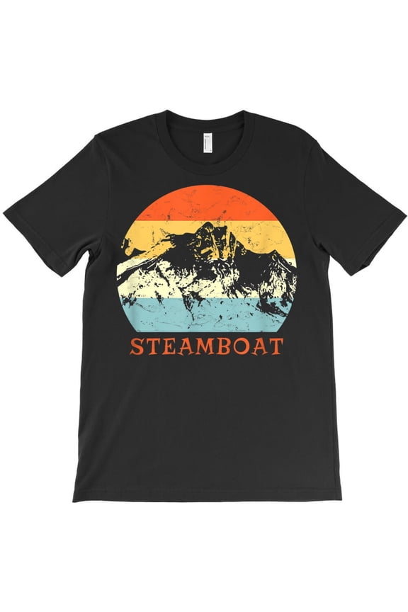 Ski Steamboat Springs Colorado Funny Vintage Retro Snow Winter H14173 T-Shirt, for Men and Women, Up to Size 5XL