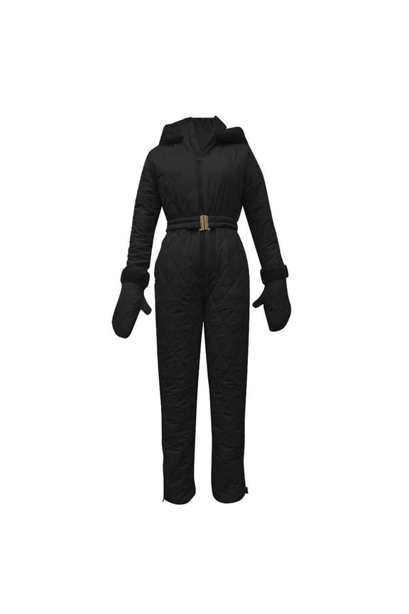 Ski Suit for Women One Piece Snowsuit Snowboard Slim Insulated Jumpsuit Waterproof Windproof Outdoor Sports Snow Suits