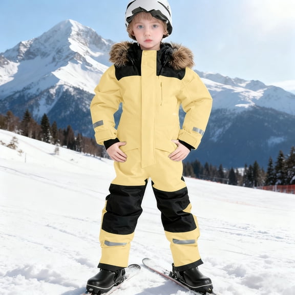 Ski Suits Teen Girls Boys One Piece Ski Suits Warm Jumpsuit Waterproof Windproof Toddler Winter Suit Snow Suits For Boys Size 12-13 Years
