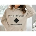 thumbnail image 1 of Ski Whistler Canada Sweatshirt, Funny Difficult Hoodie, Whistler Couples Skiing Gift Pullover, 1 of 5