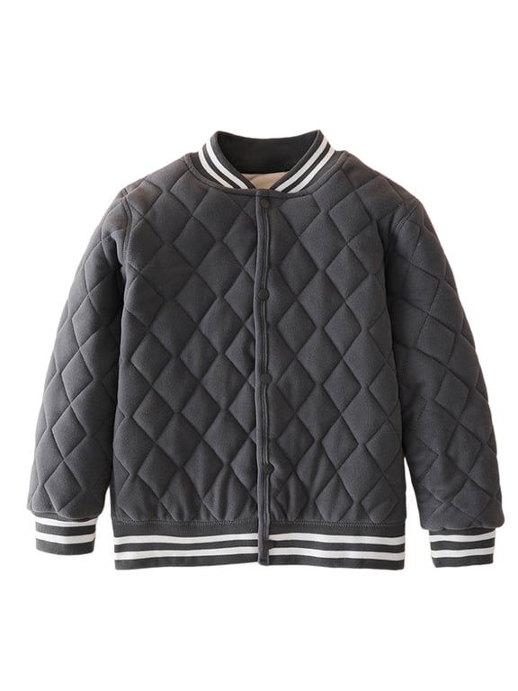 Ski Winter Jacket for Kids Boys Girls Quilted Autumn Insulated Coat Comfortable School Play Outerwear Coats 4-5 Years
